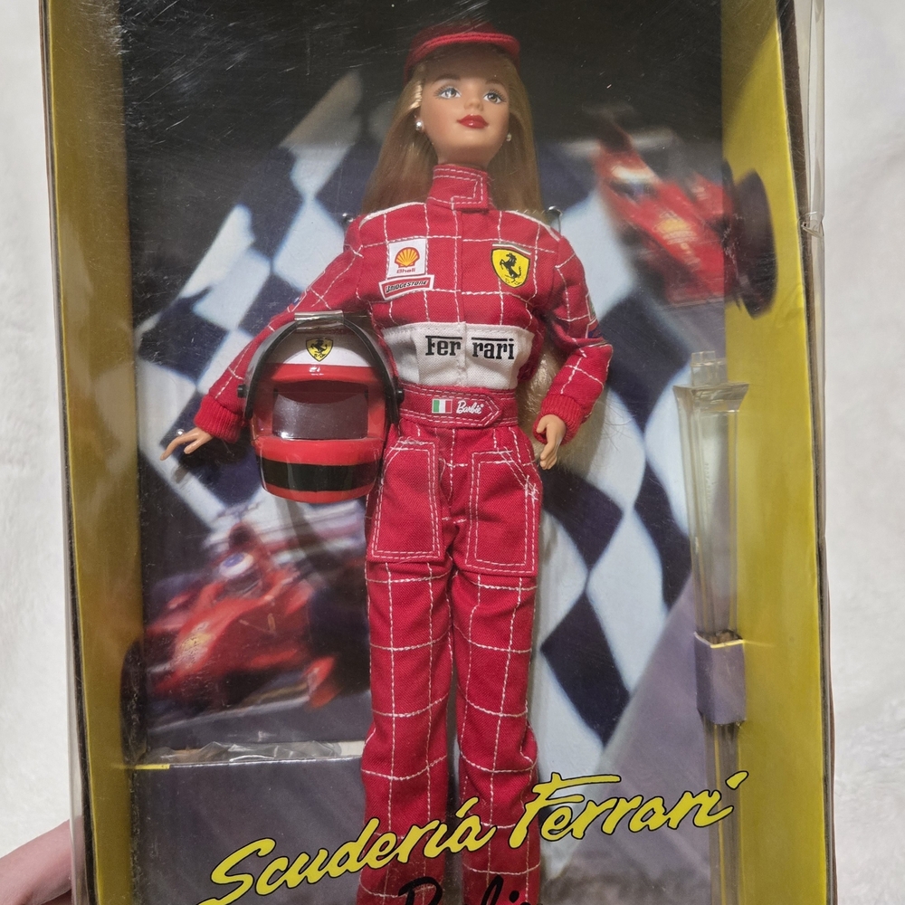 Scuderia Ferrari Racing Barbie Doll in Red Suit